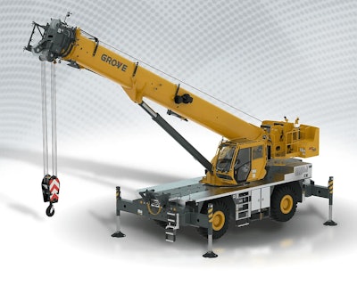 Manitowoc GRT765 and GRT780 models are in the mid-capacity rough-terrain crane segment.