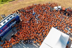The groundbreaking event was kicked off by Kevin Smith, vice president of Ditch Witch, with welcoming remarks to the nearly 1,000 attendees.