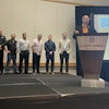 A photo from the SWIFTT event. The FDOT secretary is at the podium with the participants in the past (except Dan Hurtado, FDOT, second from left).