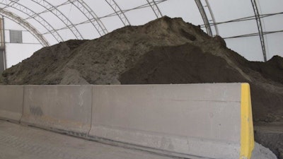 Excavated raw fly ash.