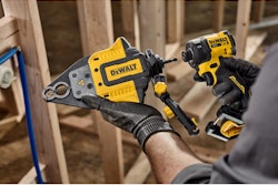 The DEWALT products support equipment installation and modification on construction sites.