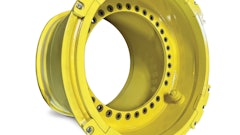 The design of the three-piece wheel allows tires to slide on and off the rim when mounting and dismounting without the need for specialized equipment.