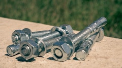 Protecting this protruded area of the wedge anchor is crucial. If an installation tool, such as a hammer, damages the threads then the nut can no longer be put on or taken off.