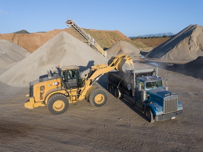 Weighing assistance on wheel loaders takes some of the guesswork out of loading. Using a wheel loader to fill a truck is made much easier by getting exact weights in each scoop.