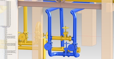 EdgeWise Plant integrates with AVEVA E3D Design, allowing users to automatically model piping and structures and then import them into E3D as a native PML script.