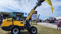 The New Holland ML 15 T Small Articulated Loader was a popular machine at the 2024 Farm Progress Show.