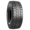 The heavy-duty tires offer performance in rugged outdoor work areas.