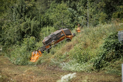 The PMM/RCU75 is a solution for land clearing and mulching grass, brambles, twigs and small shrubs up to 3 in. in diameter.