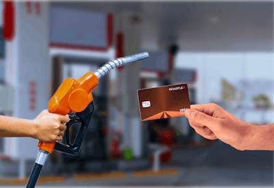 Road Flex Card At A Gas Station