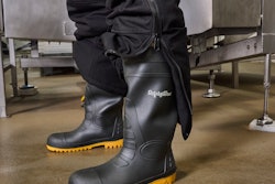 The EnduraMax Processing Boot features a non-slip outsole for stability and an ASTM-rated steel safety toe for protection.