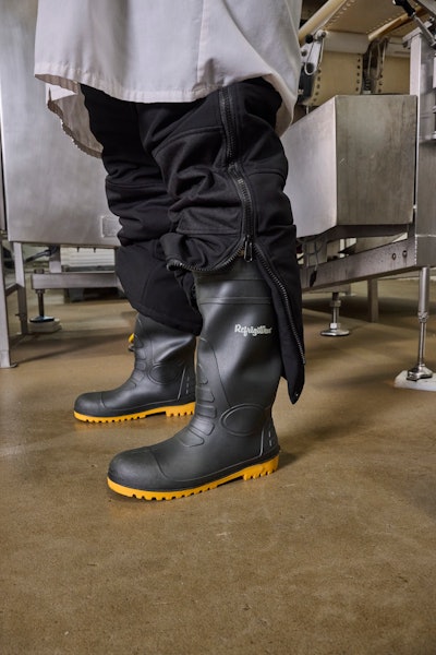The EnduraMax Processing Boot features a non-slip outsole for stability and an ASTM-rated steel safety toe for protection.