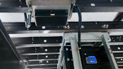 The Cargobull Liftgate Battery Charger is available on Utility’s 3000R refrigerated trailers with Cargobull’s ultra-low-emission TRUs.