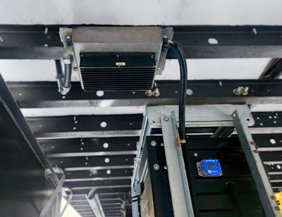 The Cargobull Liftgate Battery Charger is available on Utility’s 3000R refrigerated trailers with Cargobull’s ultra-low-emission TRUs.