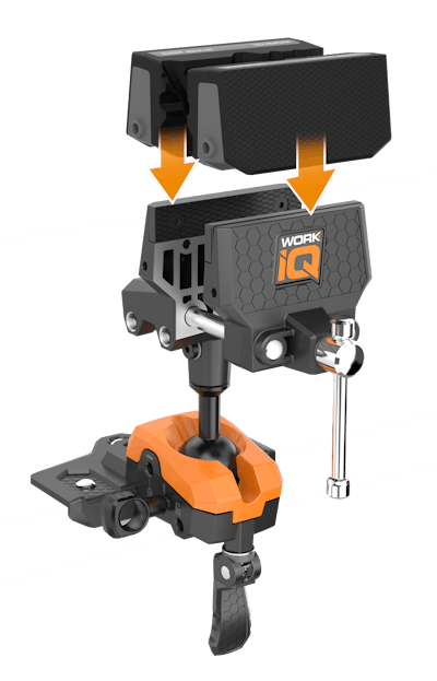 Crafted with hardened steel and cast aluminum for durability, the IQ Vise is compatible with the IQ Vise Jaws and IQ Connect.