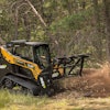Powered by a 74-hp Tier-4 Final Yanmar engine, the 9,645-lb. VT-80 Forestry offers a 2,800-lb. rated operating capacity.