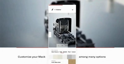 The Mack Truck Builder offers various levels of customization, allowing users to personalize several aspects of their truck and covers the Mack Pinnacle, Granite, Mack Anthem, Mack MD Series and the Mack LR, including MD Electric and LR Electric models.