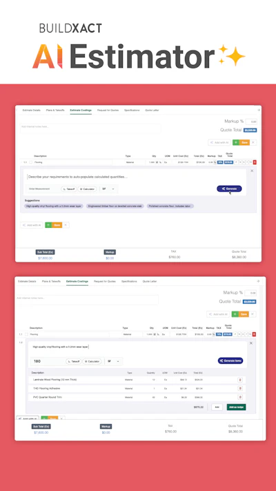 Buildxact Introduces AI Estimator Calculator From: Buildxact | For ...