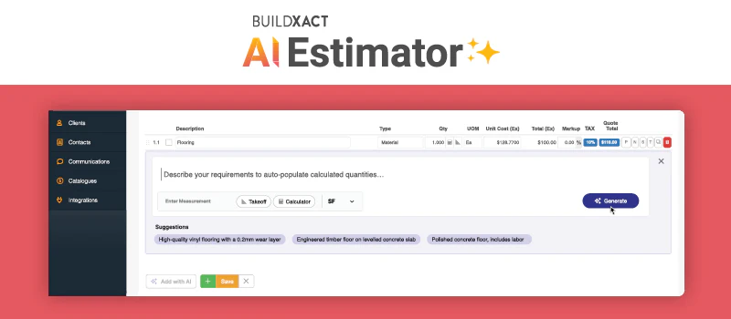 Buildxact Buildxact Introduces AI Estimator Calculator From: Buildxact | For ...