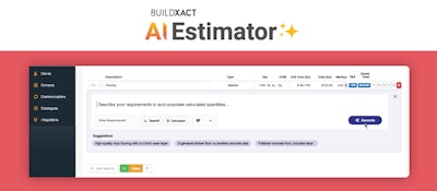 The Buildxact AI Estimator Calculator can be used to build out project requirements and price those requirements using live material pricing from Home Depot’s catalogs.
