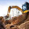 If an excavator arm reaches too far into an area adjacent to a power source, it could lead to injury or death for the operator as well as those nearby.