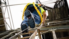 A construction worker’s feet are at risk of injury from things like falling objects, slippery surfaces, uneven surfaces, or sharp objects lying around.