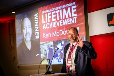 IPAF/Access International Lifetime Achievement Award Winner Ken McDougall (Davide Palazzani not pictured)
