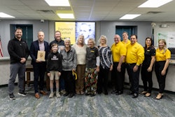 The ceremony brought together descendants of DeWalt and DEWALT representatives.