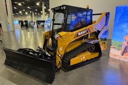Operating on a YANMAR 4TNC98CT engine and offering a 2,430-pound rated operating capacity with a max breakout force of 5,733 lbf, the ST230V made its debut in November at Trimble Dimensions 2024.
