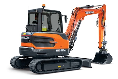 The DX62R-7 mini excavator