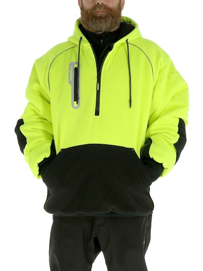 RefrigiWear PolarForce Sweatshirt - high-visibility lime.