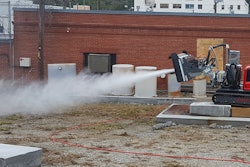 Controlling a water jet through mechanical means was a safer, faster, more sophisticated way to remove concrete compared to a jackhammer or hand lance.