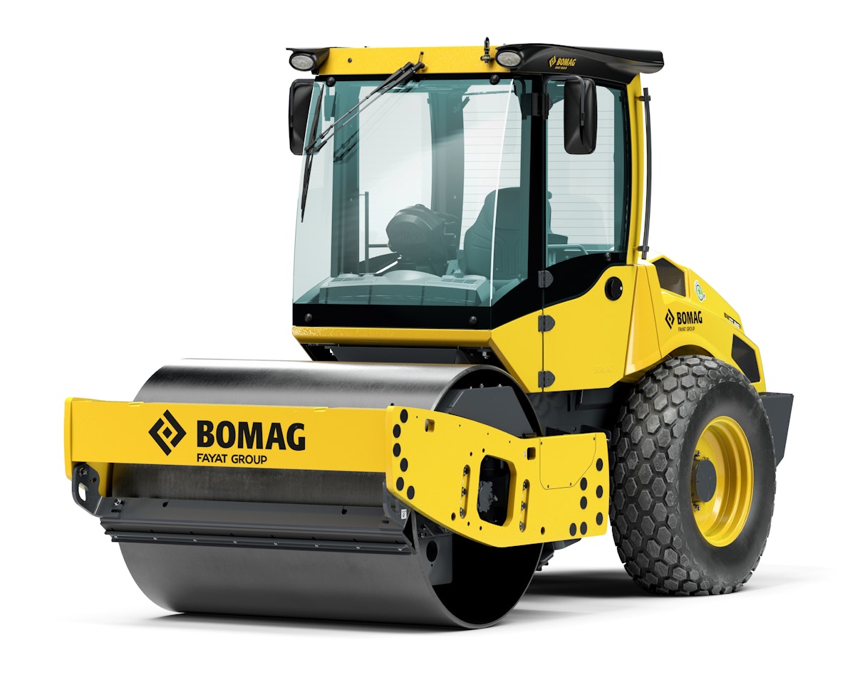 13R-005 1/50 BOMAG BW 174AP-5 AM ロードローラー BOMAG BW 174 AP-5 AM: Pivot-steered tandem roller. | BOMAG