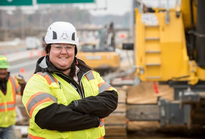 Laurie Bryan, construction manager at Allan Myers, pauses on-site amid the her work on the I-66 Express Lanes P3 project.