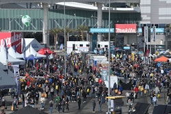 The Silver Lot at World of Concrete is always a busy place.