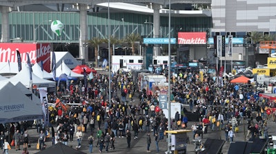 The Silver Lot at World of Concrete is always a busy place.