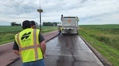 Milling machine using 3D design work to improve road smoothness last summer.