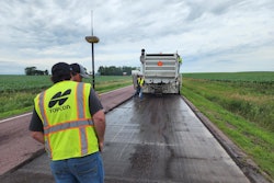 Milling machine using 3D design work to improve road smoothness last summer.