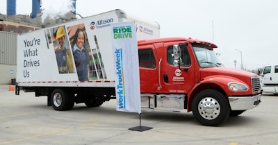 Attendees can explore 21 vehicles spanning Classes 2–8, including all-electric vans, trucks, and chassis, as well as internal combustion vehicles.
