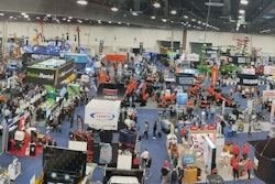 Above the American Rental Association Show 2025, at the start of day 1, January 30.