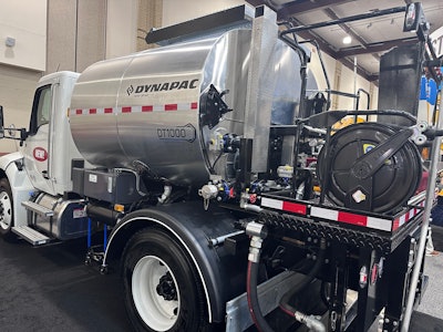 Dynapac's new DT1000 tack distributor truck.
