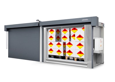 RFP Storage buildings provide safe storage for large quantities of lithium batteries and are ideal for batteries for larger equipment such as loaders, excavators, material handlers, and more.