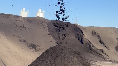 'Black sand' being produced at Green Asphalt in New York City.