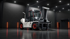 Announced for ProMat 2025, the DV160S-9 High-Capacity Diesel Pneumatic Tire Forklift.