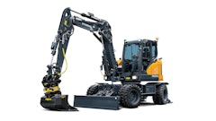 Hyundai Hw100 A Wheeled Excavator Knockout