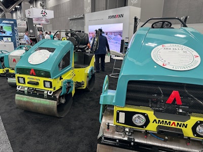 Ammann America's World of Asphalt 2025 booth.