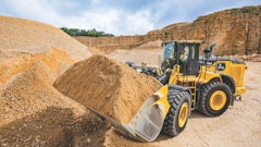 John Deere's new 824 X-Tier loader features the John Deere Electric Variable Transmission (EVT) E-Drive system. It is equipped with a JD9 diesel engine as the primary power source, however, the torque converter and traditional transmission have been replaced by the EVT system. In addition, the E-Drive component provides instant power, while simplifying operation and reducing complexity.