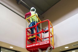 The MEC NANO10-XD lightweight scissor lift.