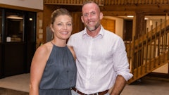 Brian Sutton and his wife.