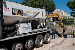 The Phillips Sitework crew were able to use volumetric concrete mixer technology to streamline operations and keep their projects on schedule.