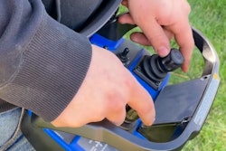The use of a remote to control a machine allows the concrete contractor to be exactly where they want and need to be.